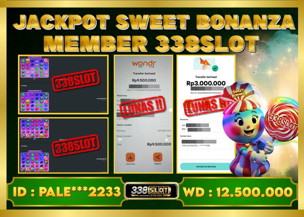 338SLOT JACKPOT GAME SLOT BONANZA TERBESAR 2025! Rp 12.500.000 - LUNAS!!!