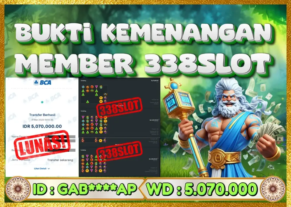 338SLOT JACKPOT GAME SLOT ZEUS GACOR! Rp 5.070.000 - LUNAS!!!