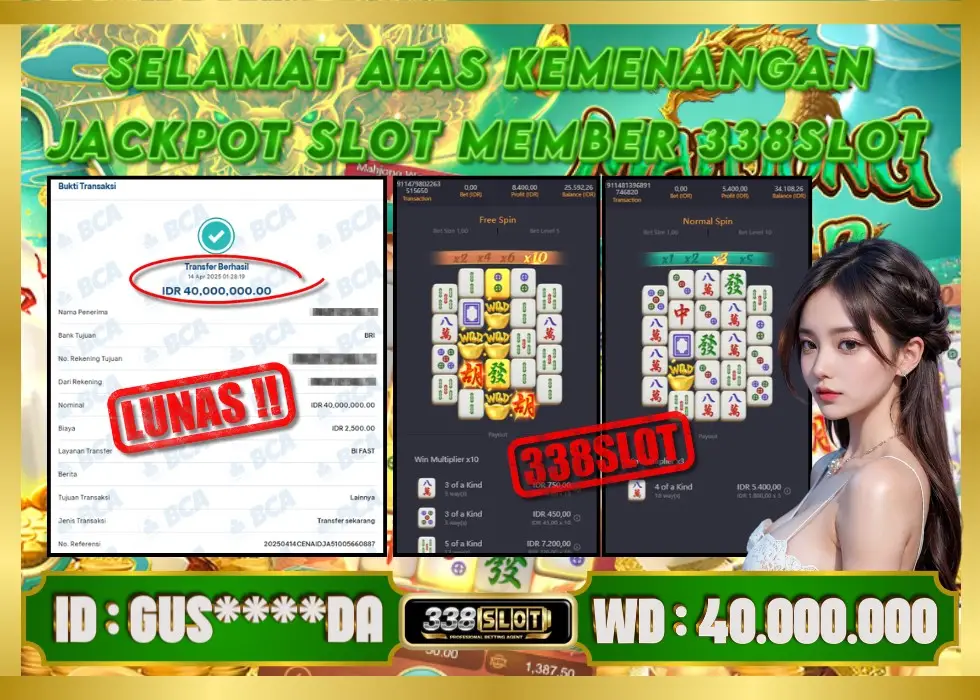 338SLOT JACKPOT GAME JUDI PGSFOT TERBAIK 2025! Rp 40.000.000 - LUNAS!!!