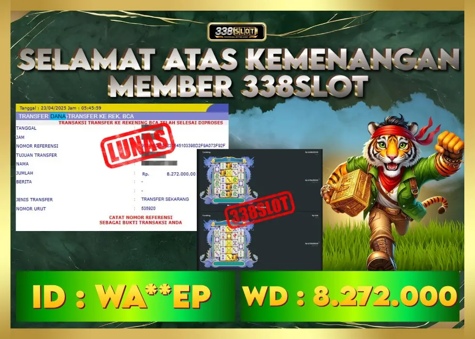 338SLOT JACKPOT GAME JUDI PGSOFT RESMI NO.1! Rp 10.790.000 - LUNAS!!!