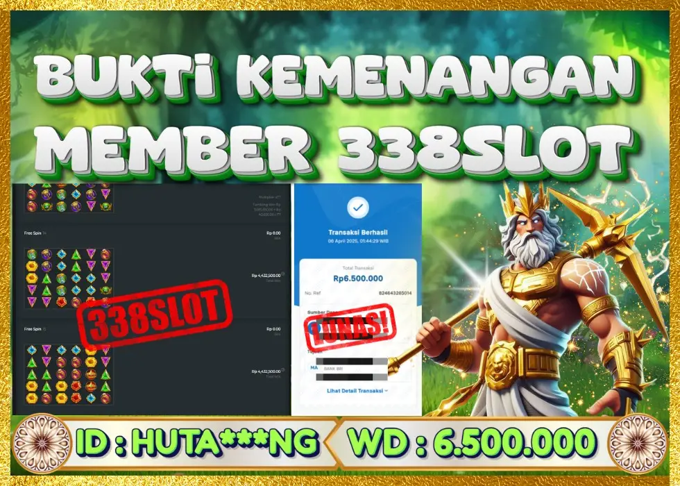 338SLOT JACKPOT GAME SLOT GATES OF OLYMPUS! Rp 6.500.000 - LUNAS!!!