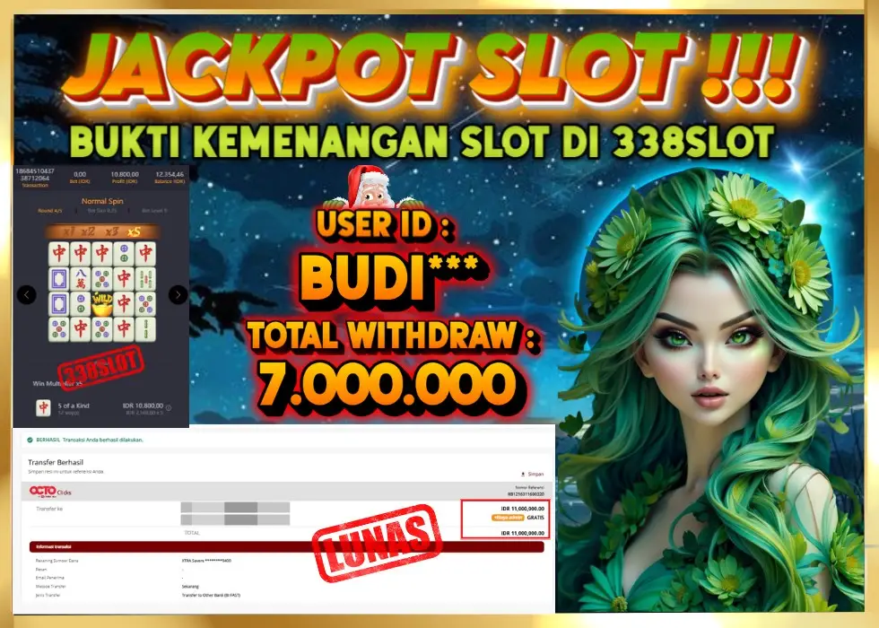 338SLOT JACKPOT GAME PG MAHJONG RESMI! Rp 7.000.000 - LUNAS!!!