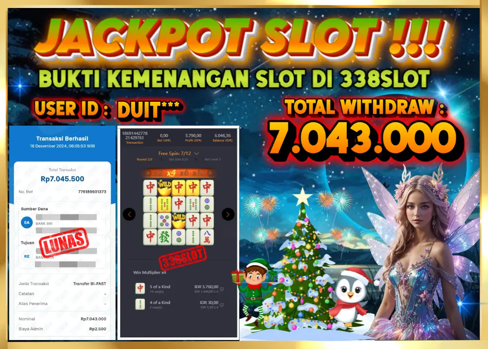 338SLOT JACKPOT GAME PG SOFT MAHJONG! Rp 7.043.000 - LUNAS!!!