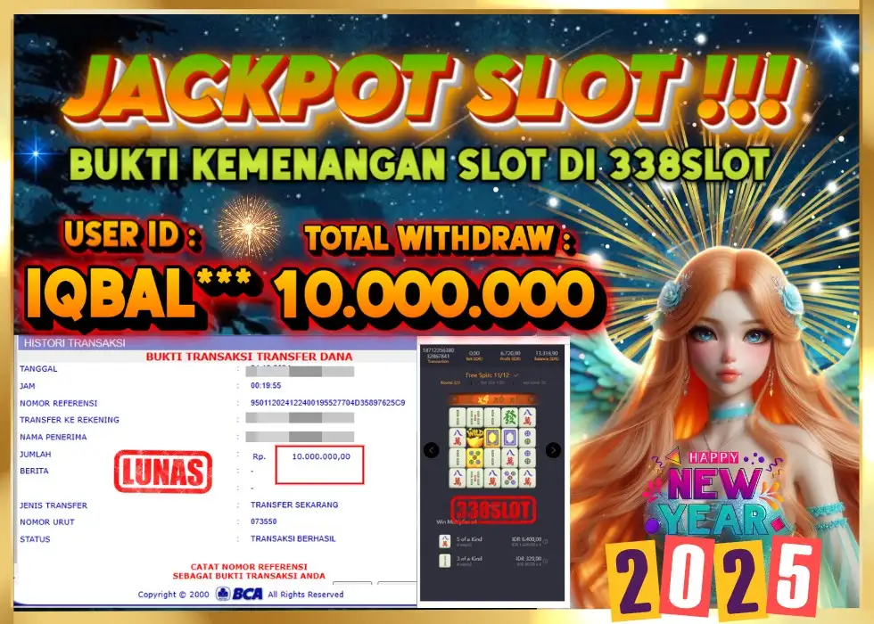 338SLOT JACKPOT GAME PG SOFT MAHJONG ASLI! Rp 10.000.000 - LUNAS!!!