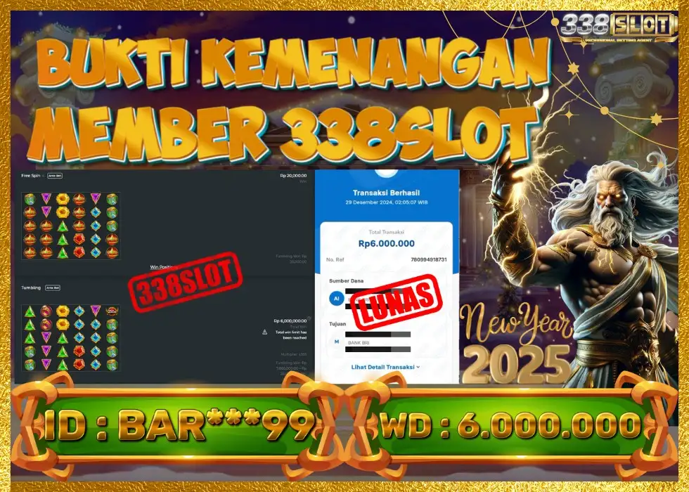 338SLOT JACKPOT GAME SLOT ZEUS TERBESAR HARI INI! Rp 6.000.000 - LUNAS!!!