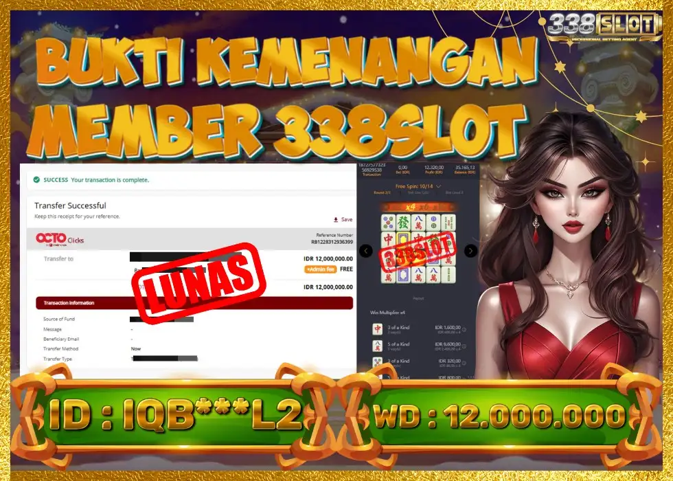 338SLOT JACKPOT GAME SLOT PGSOFT TERBESAR HARI INI! Rp 12.000.000 - LUNAS!!!