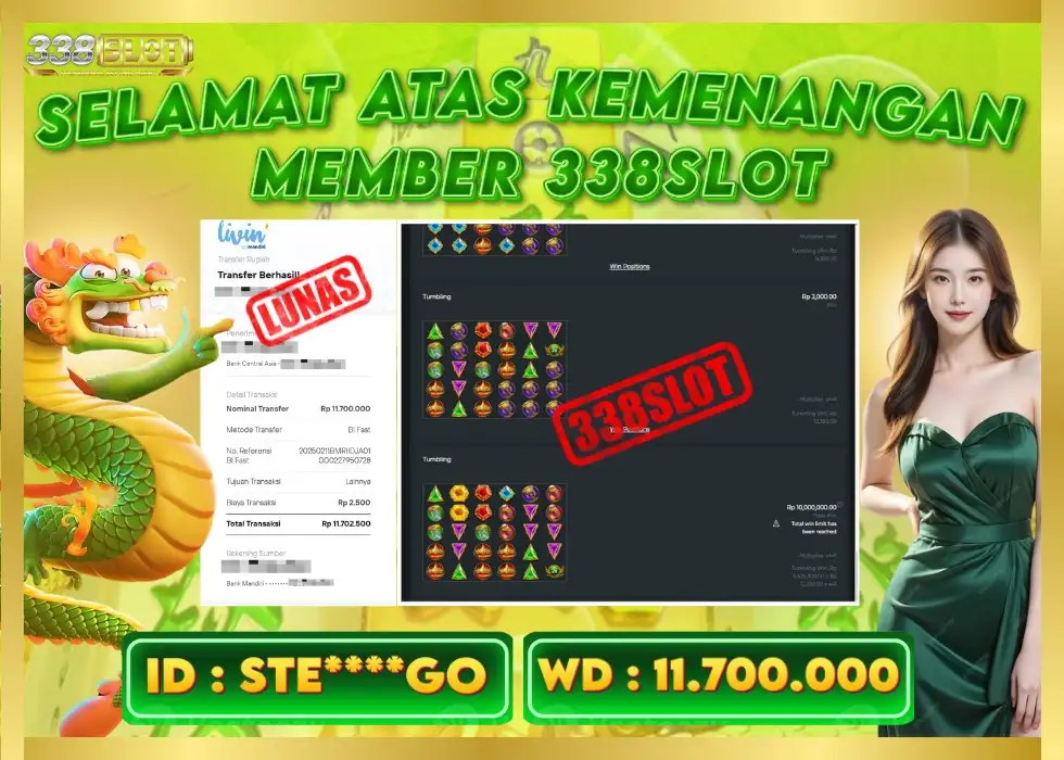 338SLOT JACKPOT GAME SLOT ZEUS PASTI WD! Rp 11.700.000 - LUNAS!!!
