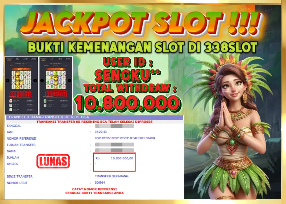 338SLOT JACKPOT GAME PGSOFT TERLENGKAP 2025! Rp 10.800.000 - LUNAS!!!