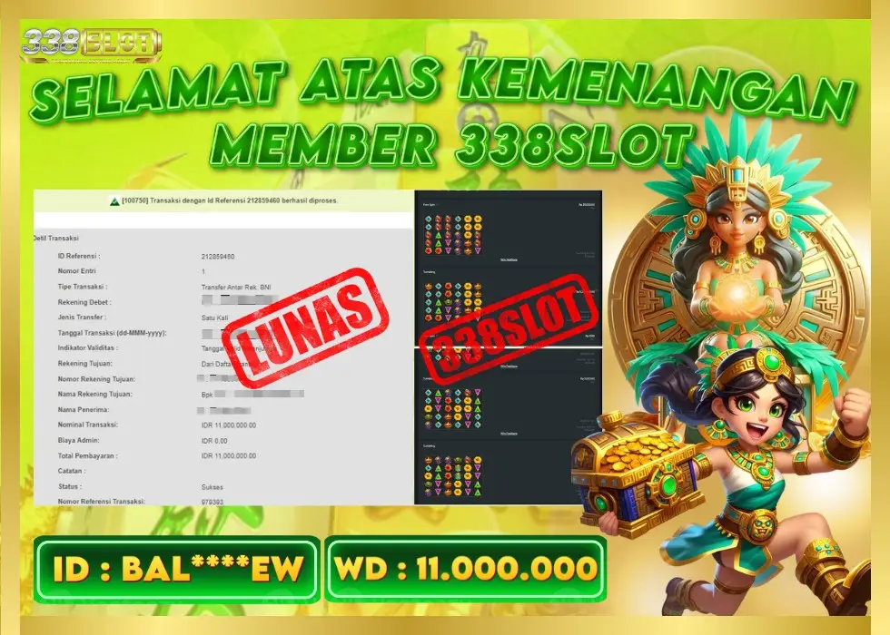 338SLOT JACKPOT GAME JUDI SLOT GATES OF OLYMPUS! Rp 11.000.000 - LUNAS!!!