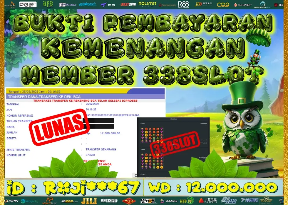 338SLOT JACKPOT GAME SLOT GATE OF OLYMPUS! Rp 12.000.000 - LUNAS!!!