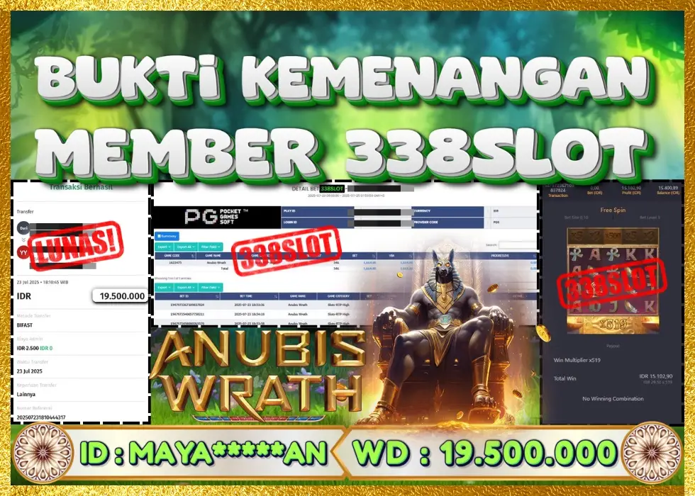 338SLOT JACKPOT GAME JUDI ONLINE TERBAIK! Rp 19.500.000 - LUNAS!!!