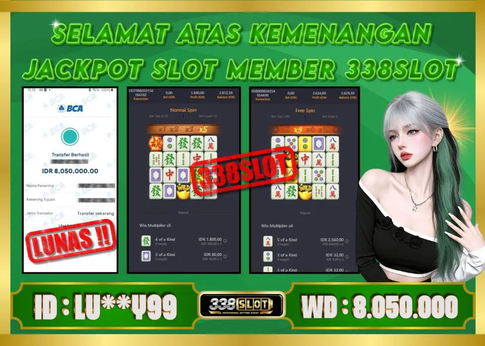 338SLOT JACKPOT GAME JUDI PGSOFT MAXBET! Rp 8.050.000 - LUNAS!!!