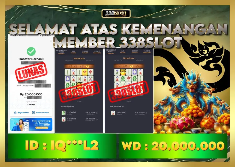 338SLOT JACKPOT GAME JUDI PGSOFT TERMAXWIN! Rp 20.000.000 - LUNAS!!!