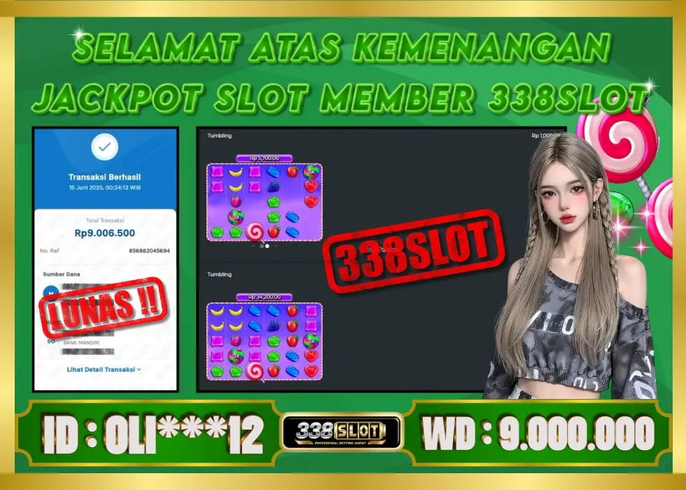 338SLOT JACKPOT GAME SLOT BONANZA MAXWIN 2025! Rp 9.000.000 - LUNAS!!!