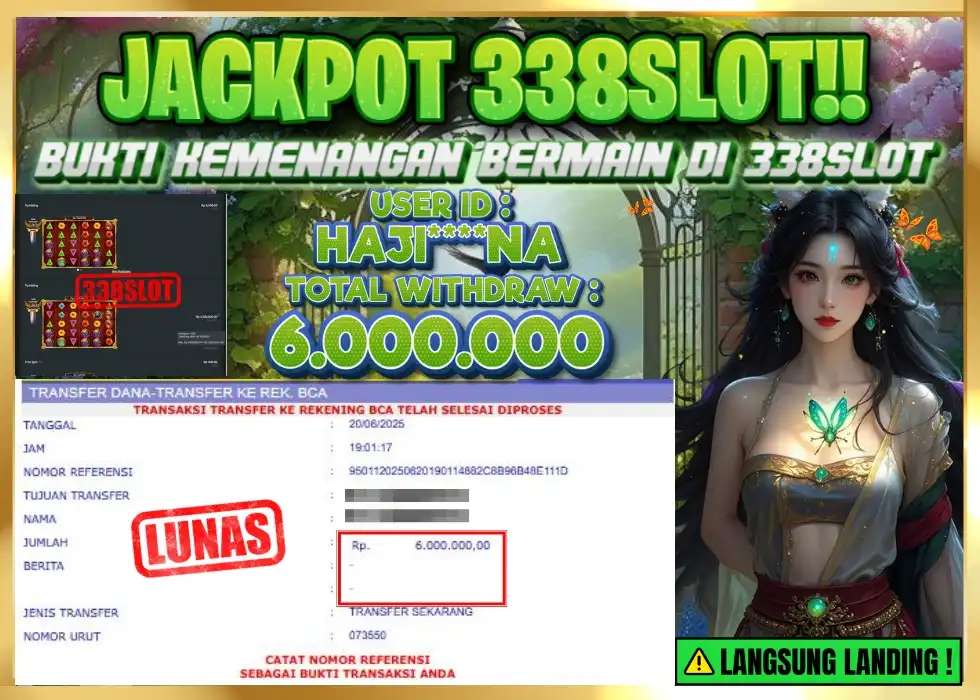 338SLOT JACKPOT GAME JUDI SLOT ZEUS PASTI WD! Rp 6.000.000 - LUNAS!!!