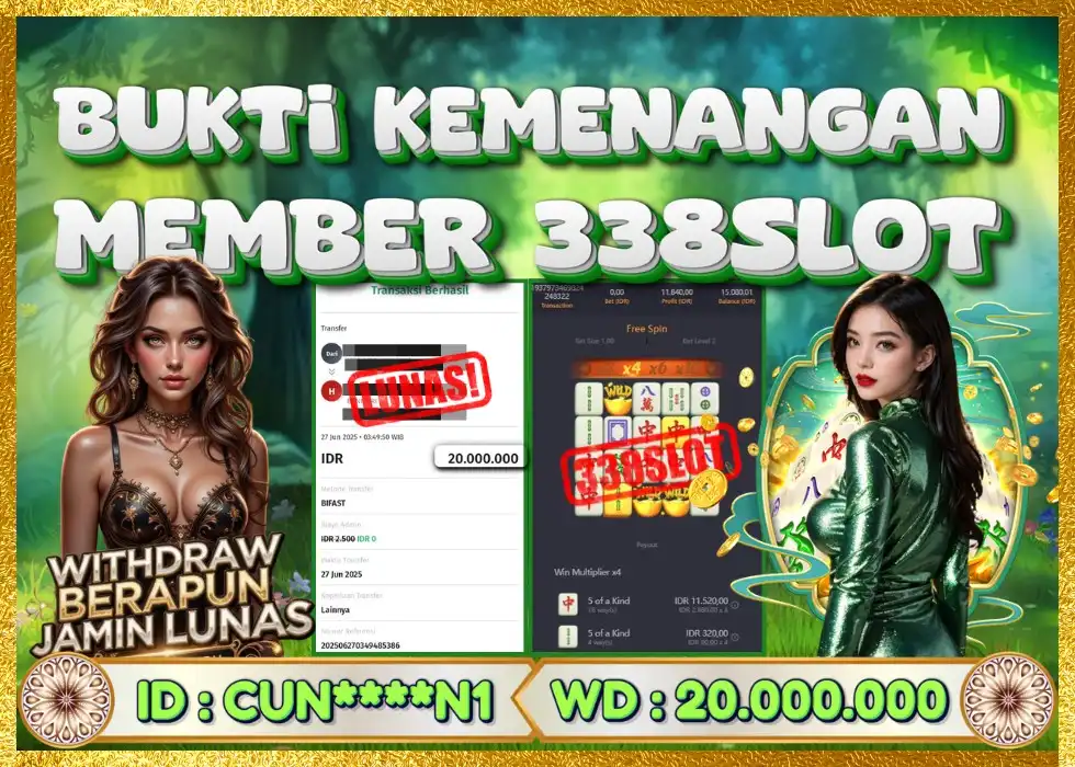 338SLOT JACKPOT GAME JUDI PGSOFT RESMI ORIGINAL 2025! Rp 20.000.000 - LUNAS!!!