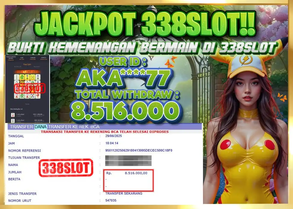 338SLOT JACKPOT GAME JUDI PGSOFT RESMI NO.1! Rp 8.516.000 - LUNAS!!!