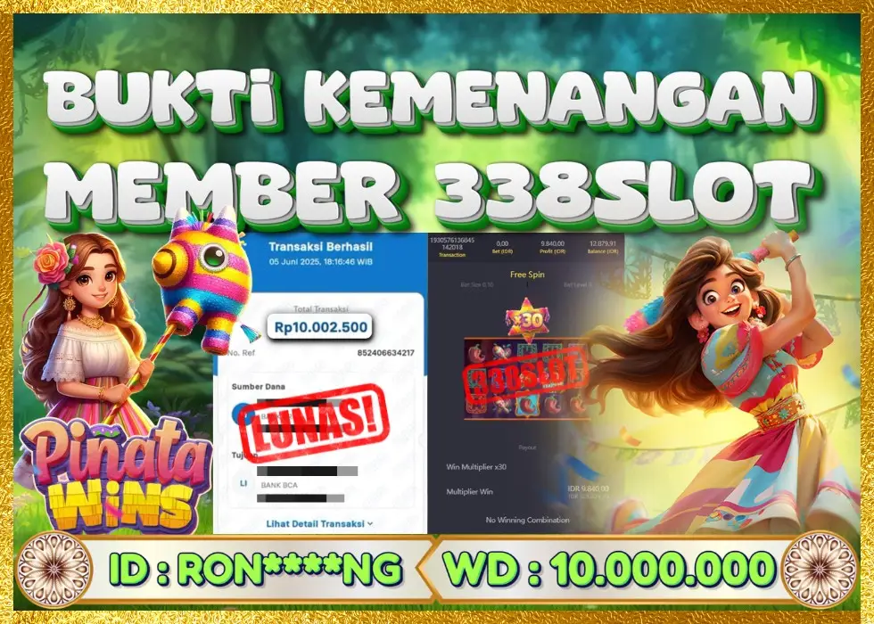 338SLOT JACKPOT GAME JUDI ONLINE TERBAIK NO.1! Rp 10.000.000 - LUNAS!!!