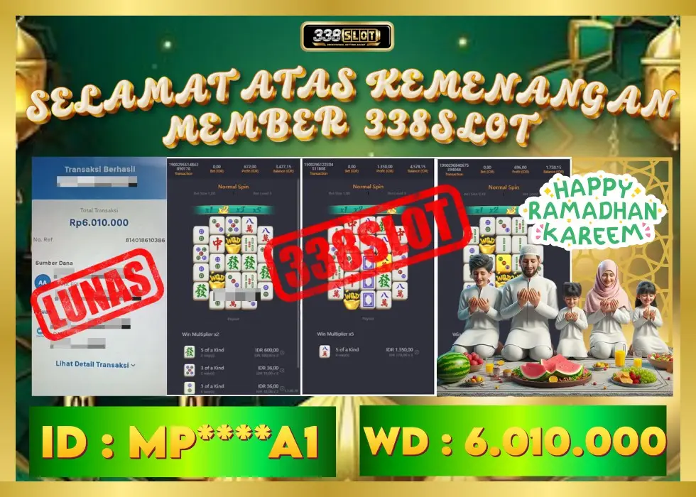 338SLOT JACKPOT GAME JUDI PGSOFT TERBAIK! Rp 6.010.000 - LUNAS!!!