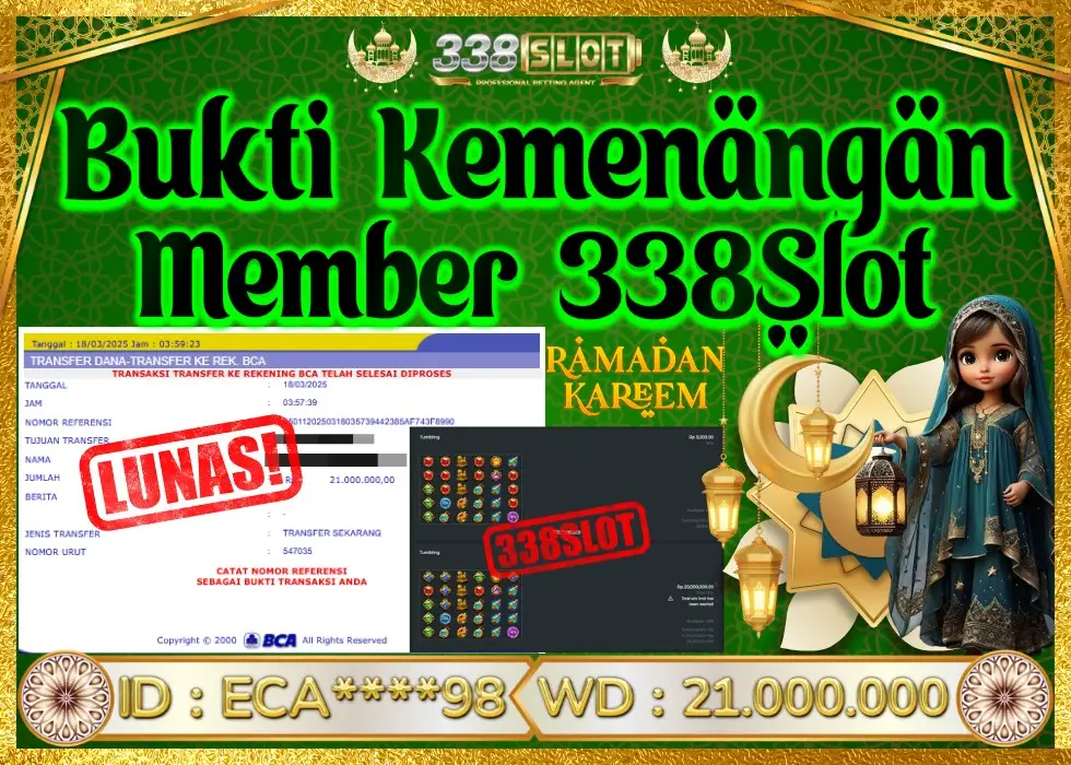 338SLOT JACKPOT GAME JUDI SLOT GATOTKACA! Rp 21.000.000 - LUNAS!!!