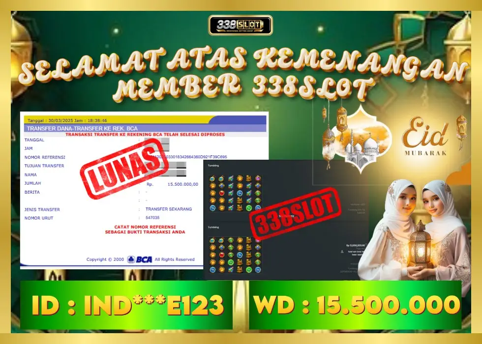338SLOT JACKPOT GAME SLOT GATOTKACA ASLI! Rp 15.500.000 - LUNAS!!!