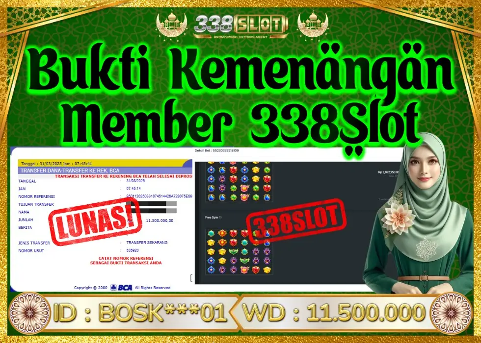 338SLOT JACKPOT GAME SLOT STARLIGHT! Rp 11.500.000 - LUNAS!!!