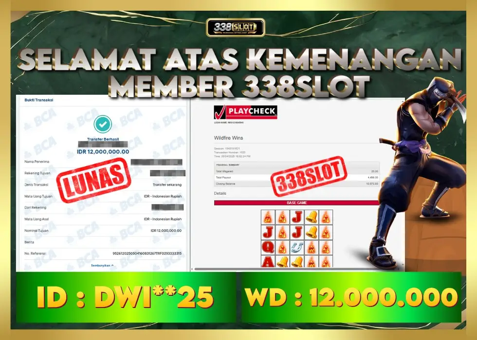 338SLOT JACKPOT GAME JUDI ONLINE TERBAIK 2025! Rp 12.000.000 - LUNAS!!!