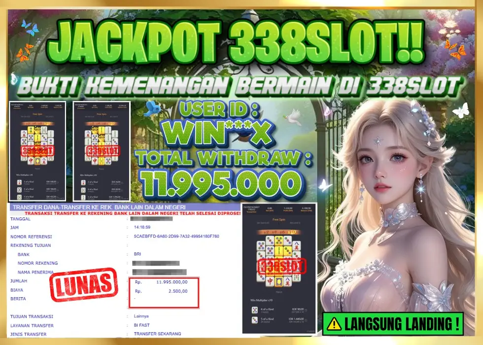 338SLOT JACKPOT GAME JUDI PGSOFT TERBAIK! Rp 11.995.000 - LUNAS!!!