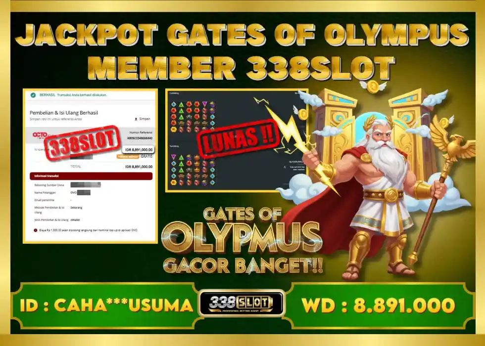 338SLOT JACKPOT GAME JUDI SLOT GATES OF OLYMPUS 2025! Rp 8.891.000 - LUNAS!!!